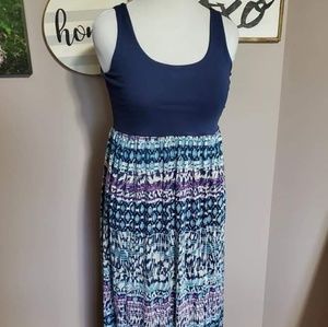 Navy maxi dress